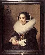 VERSPRONCK, Jan Cornelisz Portrait of Willemina van Braeckel er painting